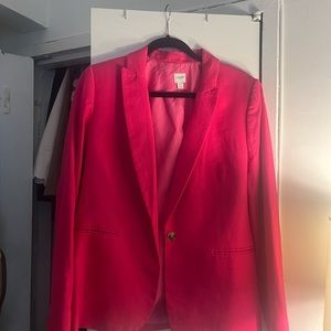 Worn only Once hot pink J Crew Linen Blazer